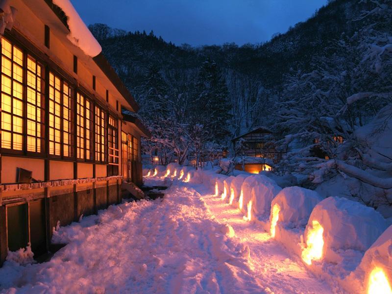 Lamp No Yado Aoni Onsen Hotel Hirakawa Exterior foto